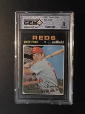 1971 Topps Pete Rose 100 Cincinnati Reds GEM MT 8