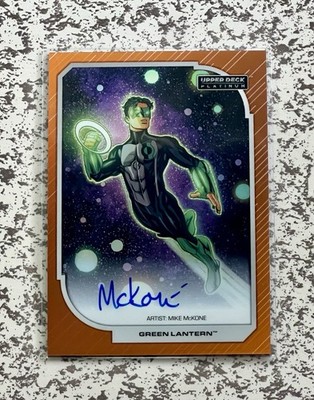 2026 Upper Deck Platinum DC Green Lantern Orange Artist Auto #06/35 Mike McKone