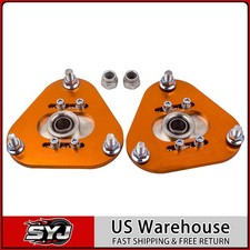 2x Front Camber Kit Plates For Toyota Celica 2000-2006 Pillow Ball Adjustable 2x Front Camber Kit Plates For Toyota Celica 2000-2006 Pillow Ball Adjustable