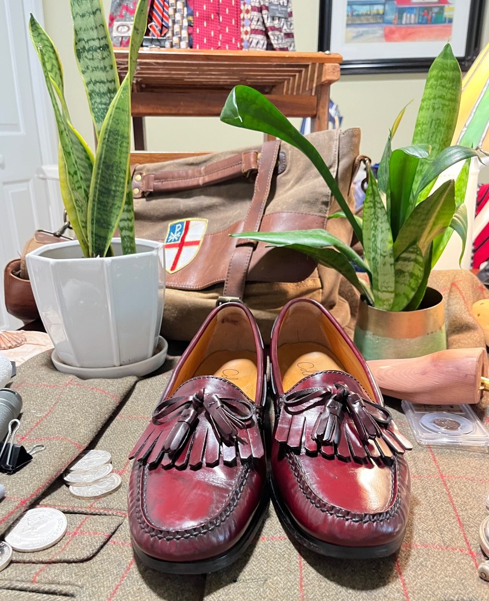 Beautiful Cole Haan #3507 Cordovan Tassle Loafers US Men display picture 2