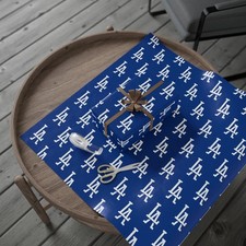 Dodgers Logo Wrapping Paper for Sports Fans, LA Sports Fans