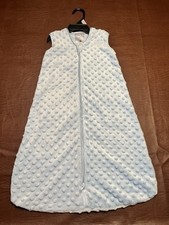 HALO Sleepsack Plushy Dot Velboa Wearable Blanket Blue Sz Small 1.5 TOG New