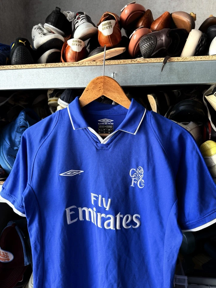 CHELSEA UMBRO  2002-03 HOME FOOTBALL SHIRT SOCCER JERSEY ZENDEN Sz L BOYS JUNIOR - Image 2 of 4