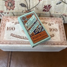 2 Old Vintage Cigarette Boxes John Player And Wild Woodbine