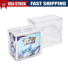 Pokemon Magnetic Booster Box Acrylic Case Pok mon Card Protective Display 