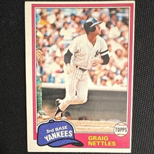 Topps Graig Nettles New York Yankees #365 Vintage Baseball Sports Trading Card