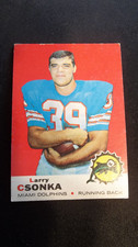 Larry Sonka RC #120 1969 Topps ~ Miami Dolphins EX a muy buen estado+