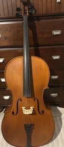 GLIGA 4/4 Acoustic Cello GLIGA 215 01 Maple Spruce Hand Carved w/Bow & Bag