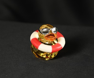 Swarovski Happy Duck SUNNY SAM 1041295 Light Topaz w/ Sunglasses Box COA 2010