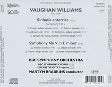 BRABBINS MARTYN/BBC SYMPHONY ORCHESTRA - VAUGHAN WILLIAMS: SINFONIA ANTARTICA &