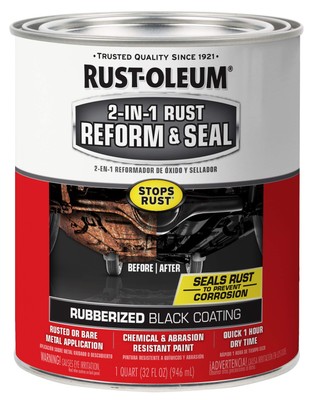 HOLLOWGRAM「ALL ABOUT US AND RUST OFF US」 Rust-oleum 344763 Automotive 2-In-1 Rust Reform & Seal, Quart