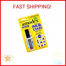 Amodex Ink & Stain Remover Traveler 0.5oz Bottle with Built-in Brush