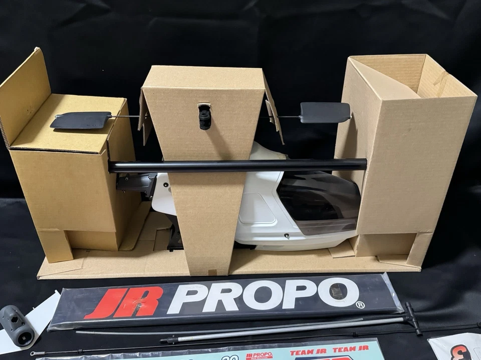 JR Propo RC Helicopter Semi Assembled kit Ergo 30 Webra 32 Engine Made in Japan - Image 4 of 4