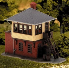 Atlas N Scale Model Railroad Building Kit Signal/Switch Interlocking Tower