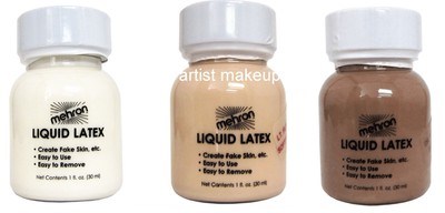 Liquid Latex Costume Make Up  Special Effects 1 OZ  117 ~ Mehron