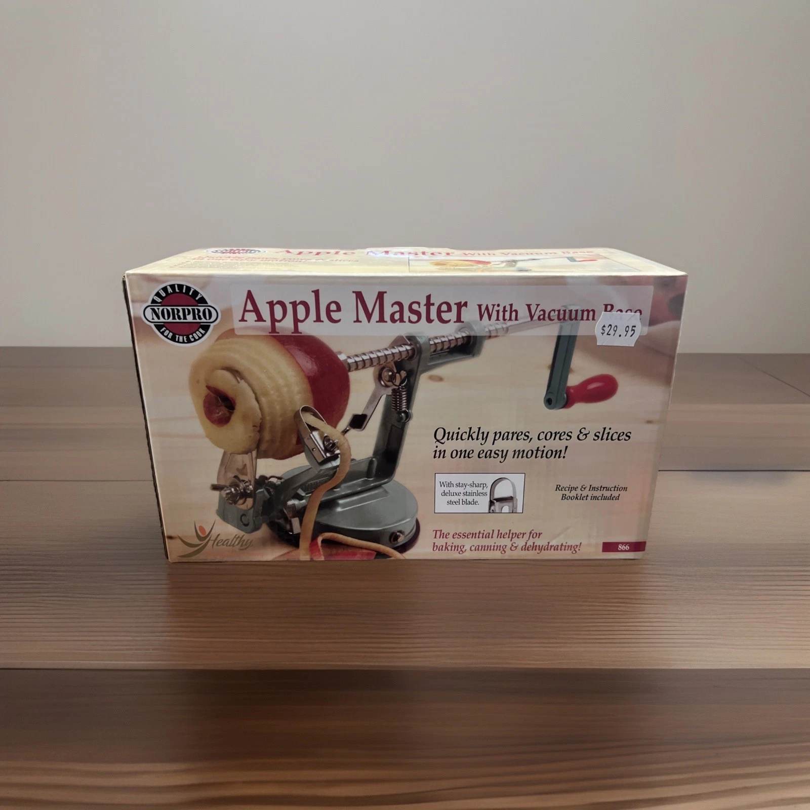 Norpro Apple Master Apple Peeler Parer Corer & Slicer w/ Vacuum Base #866
Opens in a new window or t