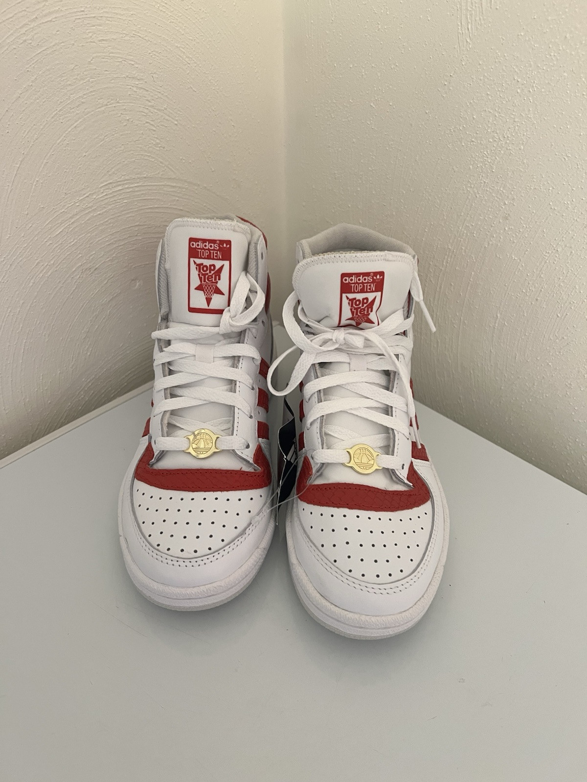 Adidas Vintage 2009 Top Ten High Red White G07959 Adidas Originals Top Ten Men main image 4