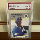 1989 Fleer - Ken Griffey Jr #548 (RC) PSA 9