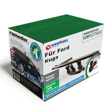 Westfalia Anhängerkupplung abnehmbar & 7poliger ECS E-Satz für Ford Kuga 12- AHK