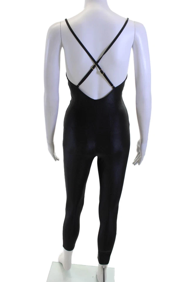 Macacão feminino We Wore What preto gola redonda sem mangas tamanho P - Imagem 3 de 4