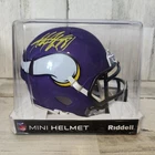 Adrian Peterson Autographed Minnesota Vikings Speed Mini Helmet Beckett