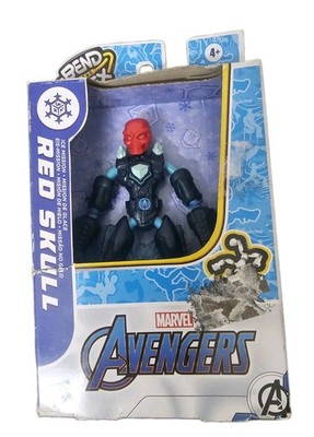 Marvel Avengers Bend & Flex Missions RED SKULL Action Figure Toy 6'' Flexible NEW