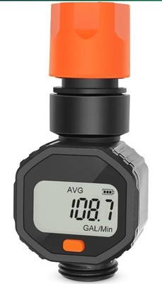 Water flowmeter, Measuring Gallon/Liter Consumption and Flow for Outdoor Garden