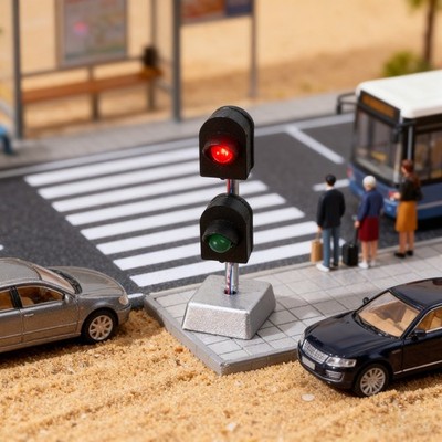 New 1PCS 20mA ABS Dwarf Signals Be Illuminated HO Scale Ground Signal