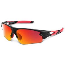 Polarized Sports Sunglasses for Men Women Youth Baseball Fishing Cycling Runn...