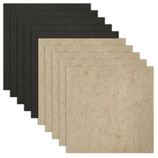 10 Pcs Felt Furniture Pads, 5 x 5 inch, Self Adhesive Felt Pads, Large Non Slip