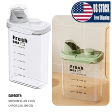 3-6 Lbs Airtight Ingredient Storage Container Food Container w/Locking Lid