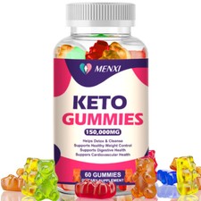 Keto Slimming Gummies 150,000mg Apple Cider Vinegar ACV Weight Loss 60 Gummy