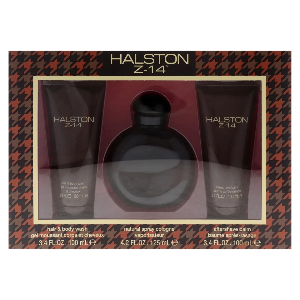 Halston Z-14 Juego de regalo de 3 piezas 4,2 oz Colonia + Bálsamo para después del afeitado + Jabón para cabello y cuerpo Foto 4 de 4