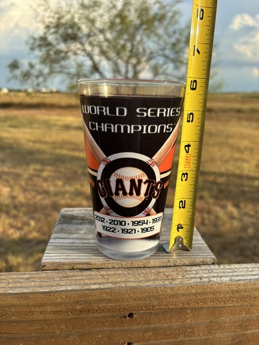 San Francisco Giants World Series Champions Pint Glass Baseball MLB 1905 - 2012 - Picture 3 of 5