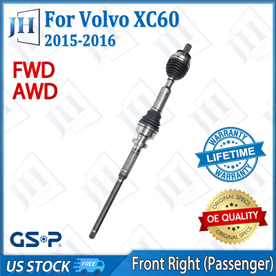 OE Front Right Passenger CV Axle Shaft for 2015-2016 Volvo XC60 T5 FWD AWD