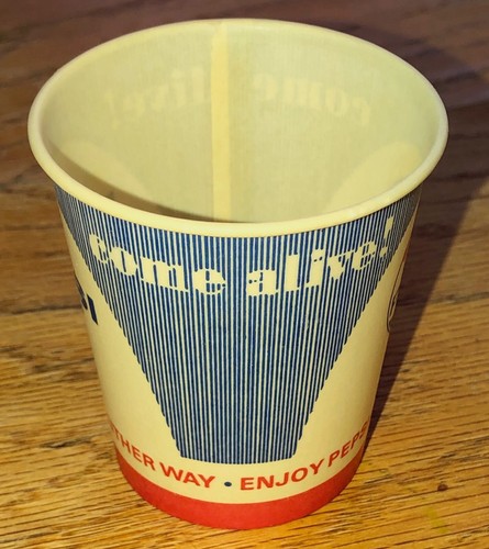 Vintage 1960s Pepsi-Cola Soda Salesman Sample Cups Original Set of 2 Diet Pepsi - Picture 4 of 7