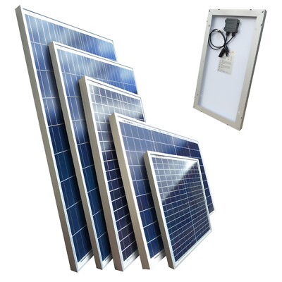 Solarmodul Solarpanel Polykristallin 12Volt PV 30 50 100 130 150Watt