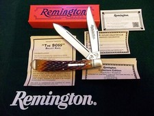 2016 Remington BULLET USA Amber Bone R293B The BOSS Trapper Knife