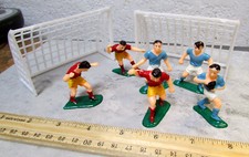 vintage soccer goals with six players in their original plastic bag cake decor