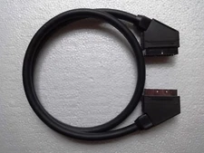 WOOKIEEWIN Male to Male RGB SCART Cable Premium Multicore Fully Shielded - 3ft