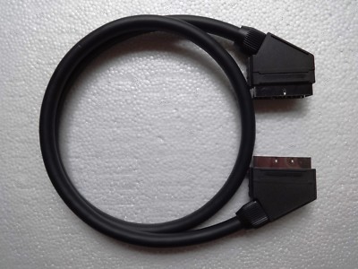 WOOKIEEWIN Male to Male RGB SCART Cable Premium Multicore Fully Shielded - 3ft