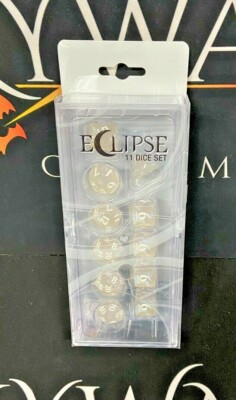 Ultra Pro - Eclipse 11 Würfel Set - Arctic White - (NEU/VERSIEGELT)
