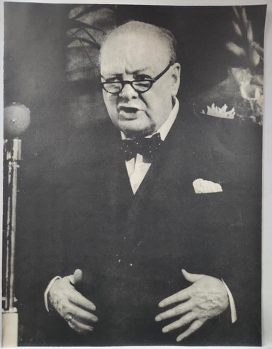 1951 Winston Churchill MCM Original Print Ad Life Magazine 50's