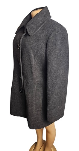 Fog By London Fog Wool Blend Pea Coat Womens XL Timeless Sophisticated Preppy - Picture 3 of 14