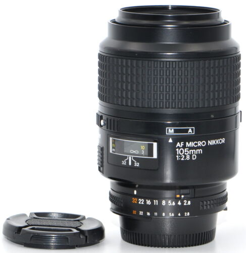 Nikon AF Micro Nikkor 105 mm 1:2,8 D obiettivo 1 anno di garanzia. ZT. Buono #01 - Foto 1 di 5