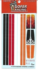 GOFER Racing,  Racing Stripes & Panels, Decals 1/24 -25 11070 ST