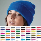3 Pack Beechfield Original Cuffed Beanie Hat Knit Woolly Cap Winter/Autumn