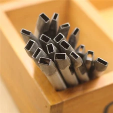 DIY Handmade Rectangle Punch Hole Leather Craft Tools Puncher Carbon Steel Tools