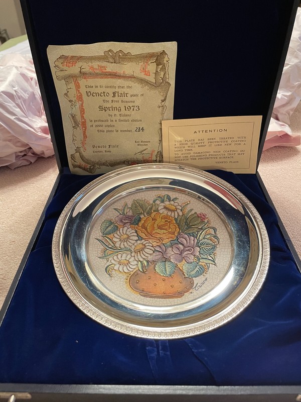 V. Tiziano Veneto Flair Plate The Four Seasons Spring 1973