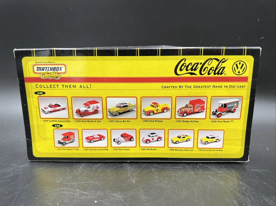 Matchbox Collectible Coca Cola VW Volkswagen Beetle Bug 2 Car Set 1/64 Target Ex - Image 2 of 4